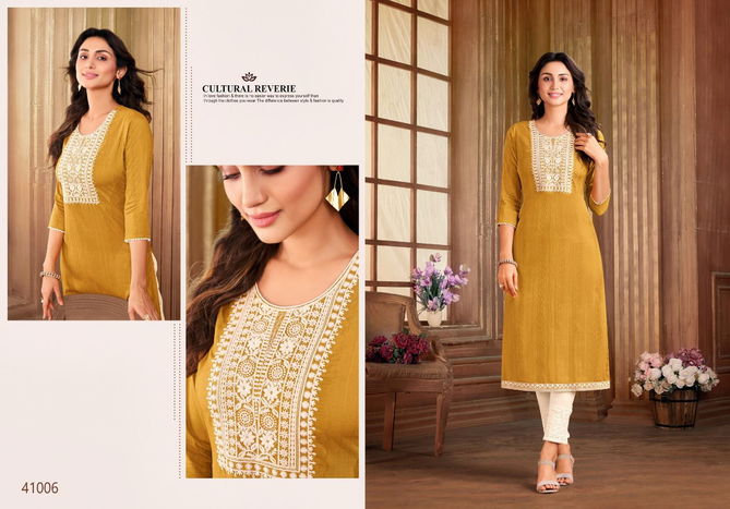 Kapil Trendz Twisha Fancy Festive Wear Rayon Designer Latest Kurti Collection